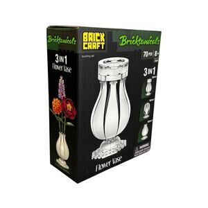Bricktanicals Flower Vase Brick Building Set 70 Pcs Brickcraft Floral Décor New